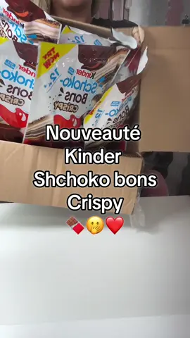 Tu connais les Kinder Shokobon Crispy ? 🫢🍫 Moi j’ai fais mon stock 😋 #kinder #chocolat #shokobon #kindershokoboncrispy #chocolate 