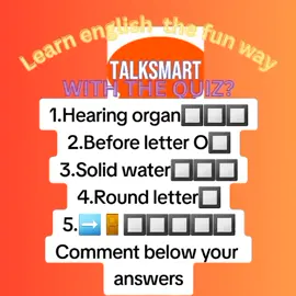 Learn english with daily quiz  Participate to learn new words every day during your lunchtime. #studyenglish #englishonline #talksmart 