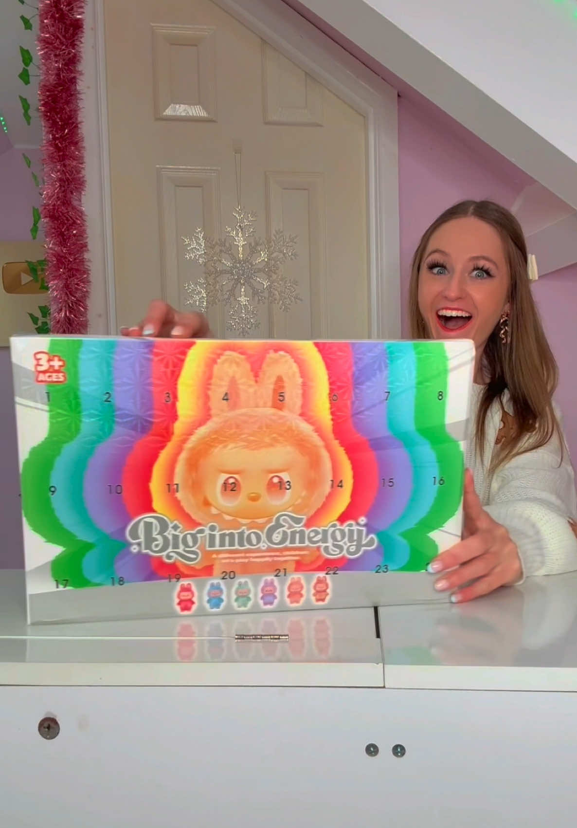 Let’s unbox the WORLDS BIGGEST *LABUBU* Big into Energy Advent Calendar 2025!!🫢🎅🏻🎄🎁⁉️ #asmr #foryou #adventcalendar2025 