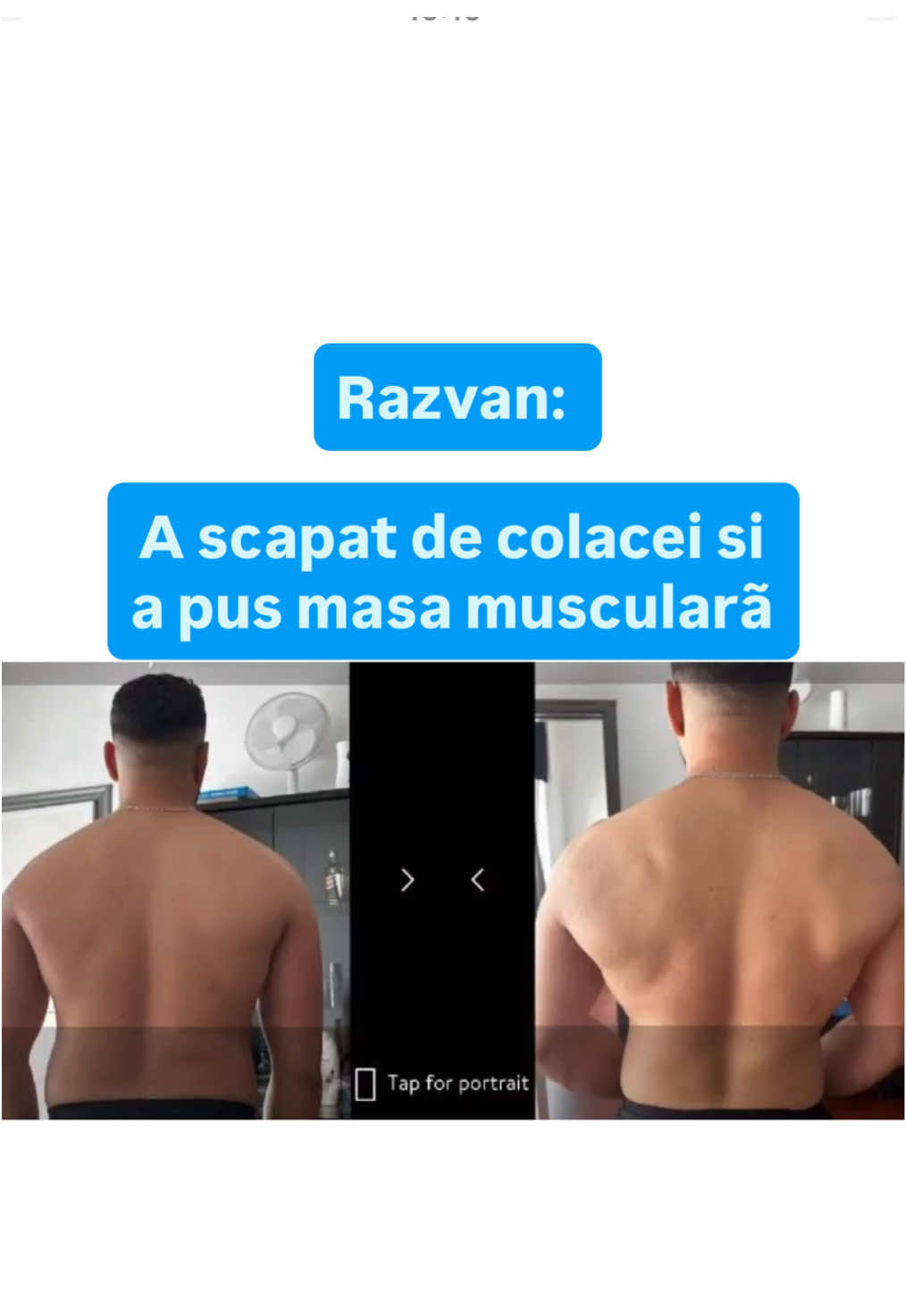 📉 Ai burta aia asimetrică. Brațele subțiri. Și te gândești: „Cum naiba…? Mă duc la sală, mănânc mai ok, reduc dulciurile, trag de mine… și tot nimic.” Știu exact cum e. Să reduci bucățile de mâncare la minim, să te antrenezi disciplinat, să simți că faci totul bine — dar corpul tot nu răspunde. Așa era și Răzvan. Ajunsese să creadă că „așa e metabolismul lui” și că nu mai poate schimba nimic. Dar totul s-a schimbat când a început să aplice Bazele Forței Reale™ și Nutriție Strategică™ — adică antrenamente ADAPTATE pentru condiția lui fizică, și un plan de nutriție construit ÎMPREUNĂ, pentru nevoile corpului lui. Rezultatul? 🔥 A scăpat de burtă, și-a construit forță reală și încrederea pe care o pierduse. 👉 Dacă și tu simți că faci totul “bine”, dar nu vezi rezultate, nu problema e la tine — ci la metoda pe care o aplici. 💬 Scrie-mi „DISCIPLINĂ” și îți arăt cum să faci metoda să funcționeze pentru tine, ca să ajungi tatăl pe care familia ta are nevoie să-l vadă.