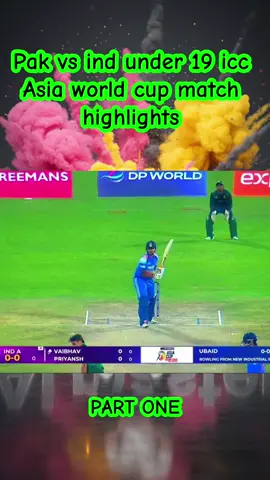 Pak vs ind under 19 icc  Asia world cup match  highlights #LIVEIncentiveProgram #LIVECareer #PaidPartnership #foryoupageofficiall❤️❤️ 