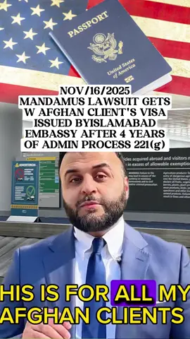 Mandamus Victory in Federal Court: Islamabad Embassy Finally Approves Afghan Visa Delayed for Years — 10-Year Green Card on the Way #mandamus #visa #immigration #adminprocessing #221g #fyp #viralvideo #humor #pakistan #greenscreen #nyc #immigrants #writofmandamus #kabul #cali #islamabad #immigrationattorney #uscis #usembassy #greencard #afghan #embassy #attorneysaleem #immigrationdelays #foryou #cmoedy #legaltiktok #administrativeprocessing #greencardmarriage #immigrationlawyer #immigrantvisa