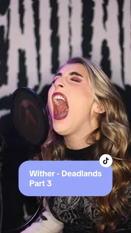 When I talk about trying to get better on my vocal control, this is what I mean🤣 Wither was one the most challenging songs to record on the record for me because I was trying so hard to be unhinged, and essentially trying to convey that sloth will make you melt into a puddle of what you once were. Do you think my vocals got the message across? lol #creatorsearchinsights #vocalcontrol #vocals #femalevocalist #voice 