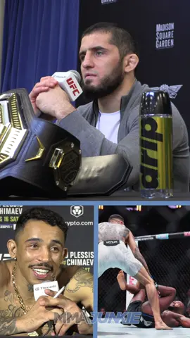 Islam Makhachev praises Carlos Prates after his #UFC322 finish of Leon Edwards. 