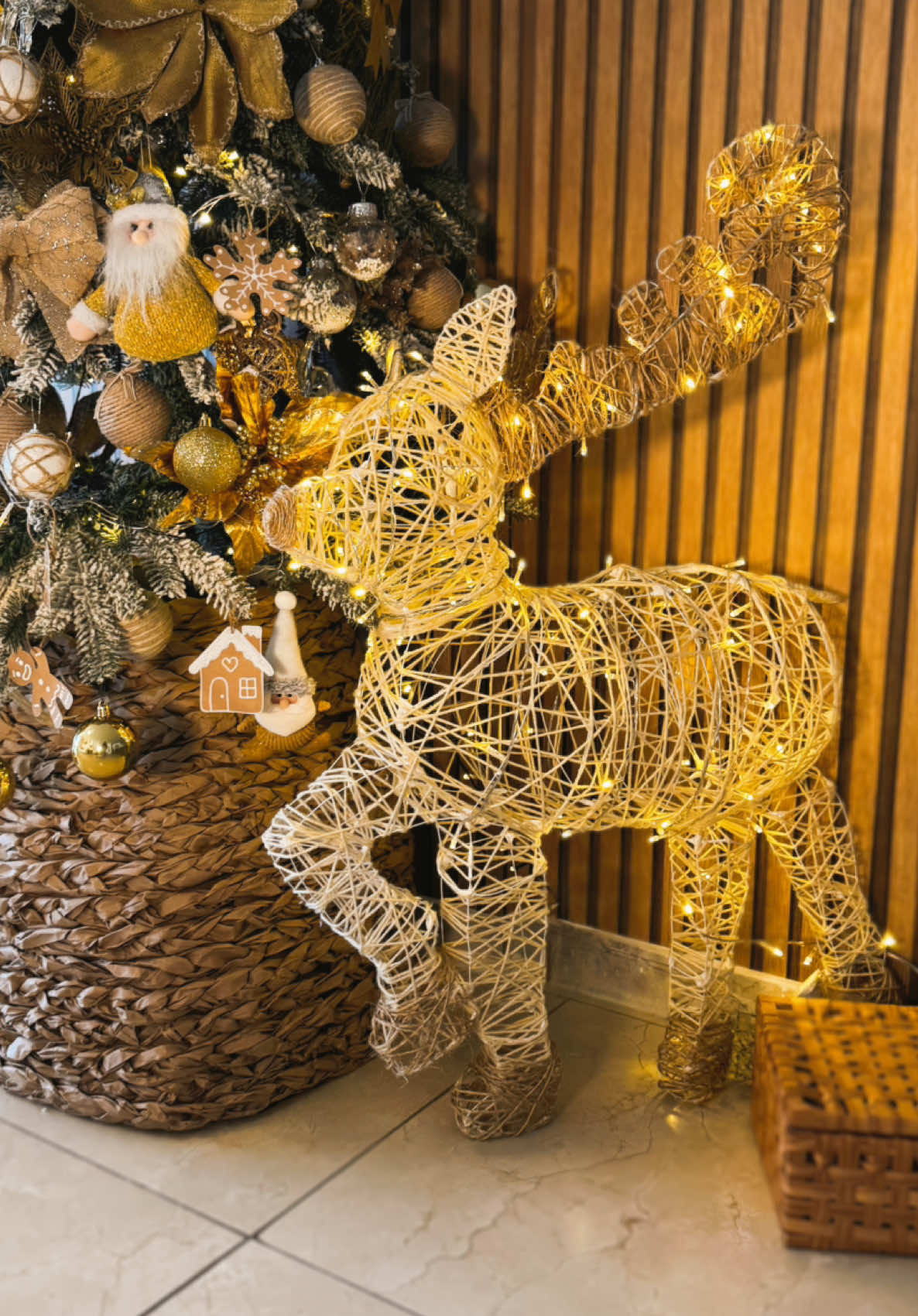 Eu tenho uma rena de Nataaaaal, eu que fiz tudo e ensino pra vocês nesse vídeo! Sério, tô apaixonada 🥹🦌✨ Gostasse? #rena #renaaramada #renadenatal #decoracaonatalina #decoraçãodenatal