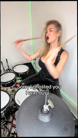 I mean is there anything more important than your kit?🙄 #fyp #drumtok #femaledrummer #vdrums 