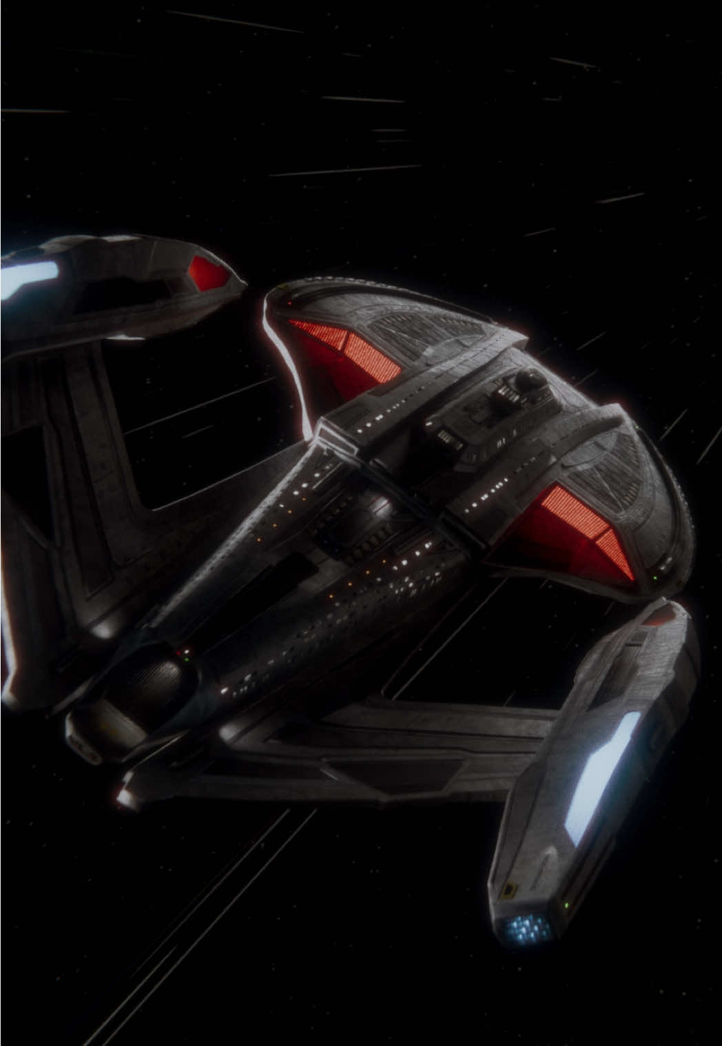 USS Flandrian (updated Inquiry Class) in warp. #startrek #blender3d #animation #startrekpicard #startrekvoyager 