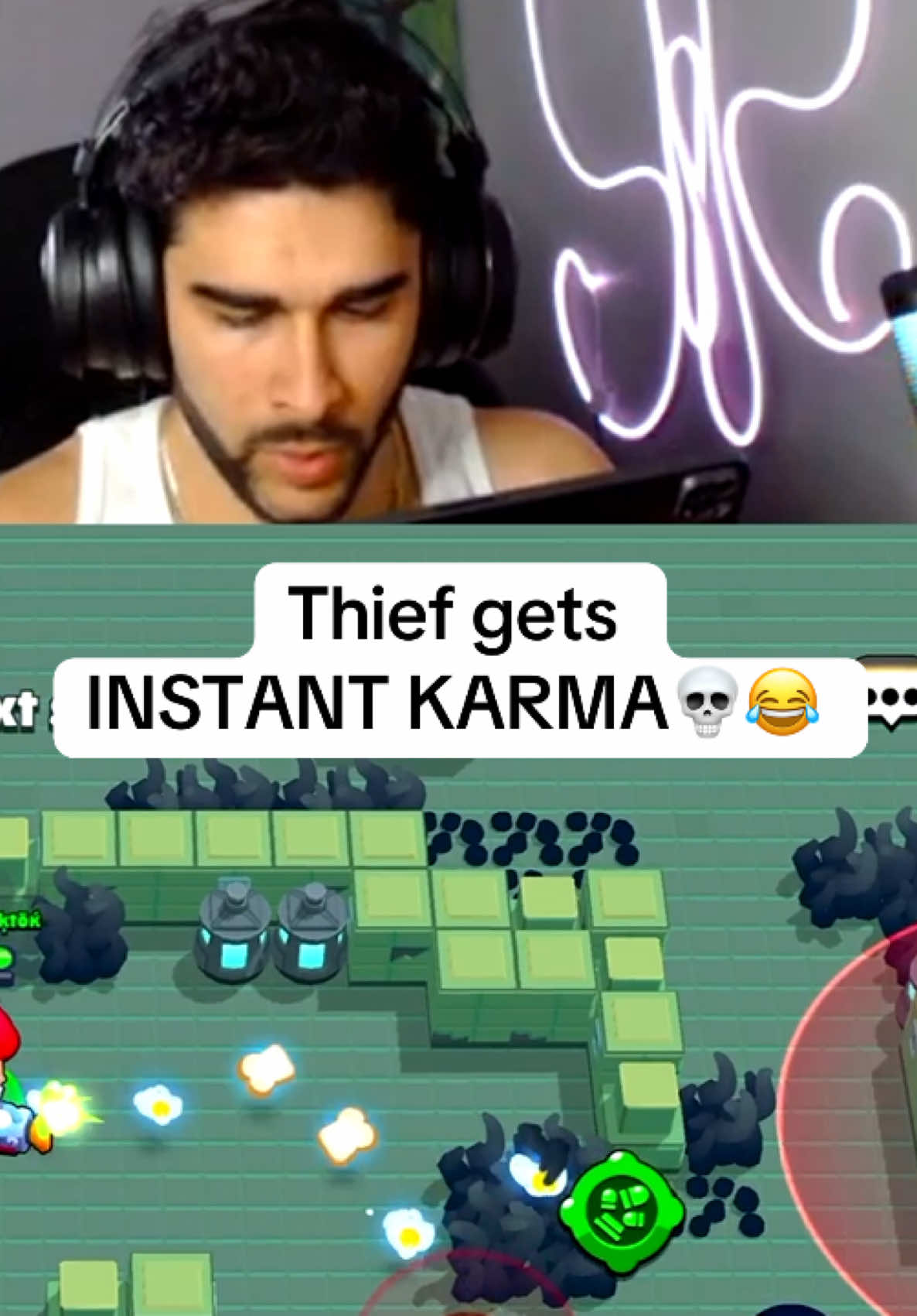Thief gets INSTANT KARMA💀😂#fyp #brawlstarstiktok #brawlstars 