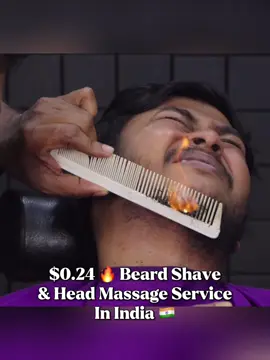Stress relieving massage and shave in India for less than 1$ 🇮🇳 #indianheadmassage #sleepasmr #asmrtingles #asmrtiktok #relaxingsleepasmr 