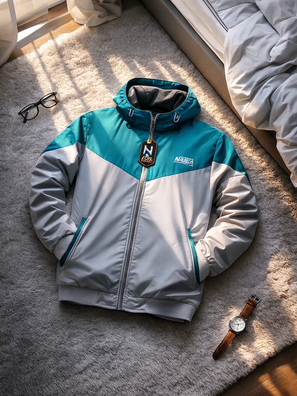 [NAILA]Jaket parasut waterproof/jaket olahraga. #jaketolahraga #jaketparasut #jaketmurah #overzise 