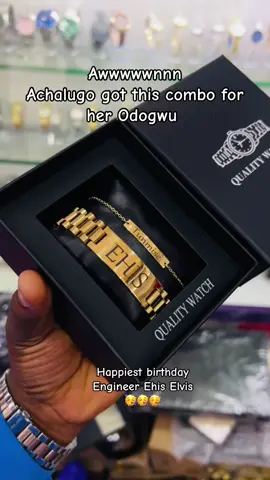 Engraved wooden cufflinks Engraved gold bracelet  Happiest birthday engineer Ehis 🥳🥳#golddiggersjewelries #customizedbracelet #engravedjewelry #giftforhim 