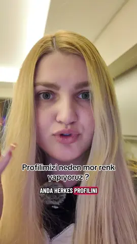 Neden profilimizi mor renk yapıyoruz #morrenk #profilimorrenkyap #purple 