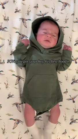 Featuring the cutest baby sneeze ever. This hoodie is so stinking cute. #newbornclothes #babyboy #babyboyclothes #babytok 