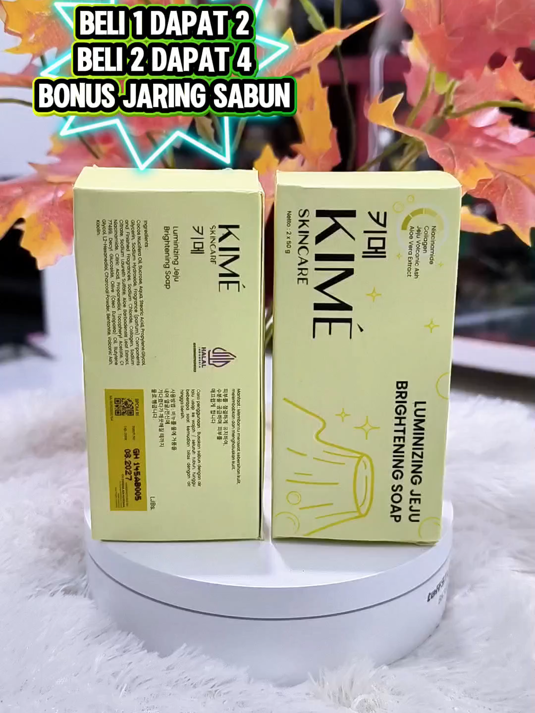 Kime Skincare Luminizing Jeju Brightening Soap l SOAP BAR | Sabun Batang Muka | Samarkan Noda Hitam Wajah | Sabun Wajah I SABUN CUCI MUKA GLOWING | Jeju Brightening Soap #kimeskincare #sabun #sabunpemutih #sabuncucimuka #kime