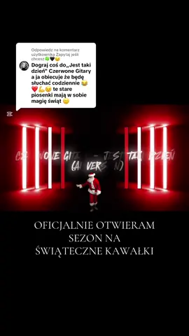 Odpowiadanie użytkownikowi @Zapytaj jeśli chcesz🍀🖤😉  ✨ “Jest taki dzień – AI Version” ✨ Klasyk w nowoczesnym wydaniu 🎶🤖 Jeśli lubisz takie brzmienia – zostaw ❤ i obserwuj, bo nadchodzi więcej! 🔥 #JestTakiDzień #CzerwoneGitary #AIVersion #ŚwiątecznyKlimat #dc 