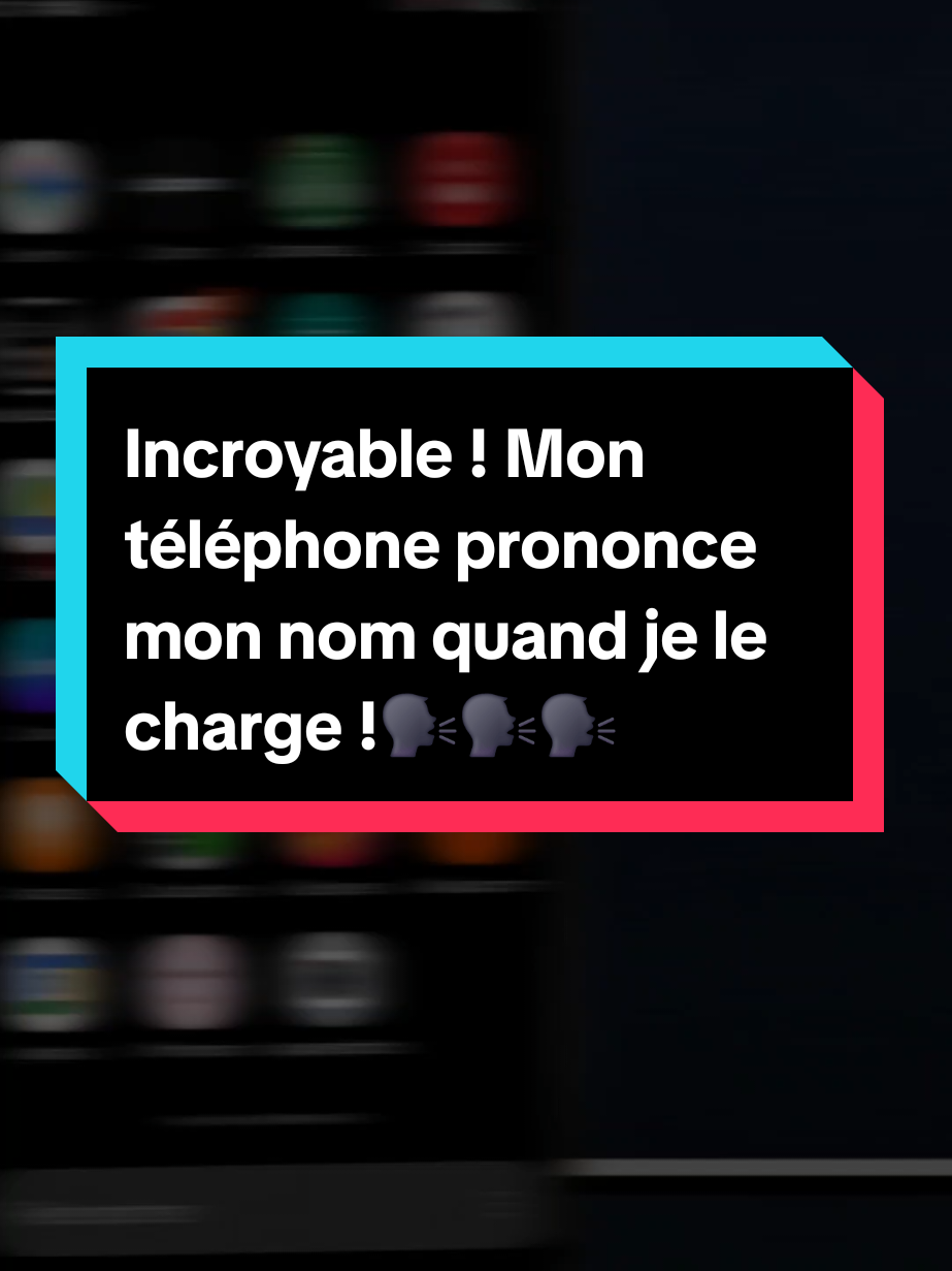 Incroyable ! Mon téléphone prononce mon nom quand je le charge !”#pourtoii #samsungastuces #MobileLab 