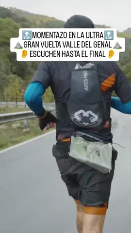 Momentazo en la ultra utgvvg  franciscomarianomartinezmor le dicen que iba está en primera posición y él se pensaba que no porque habían corredores delante de el y resulta que esos corredores eran de la modalidad por revelos. 🎥 caliza.estudio 🙏 #ultratrailrunning #trailrun #trailrunninglife #trailrunningespaña #trailrunning