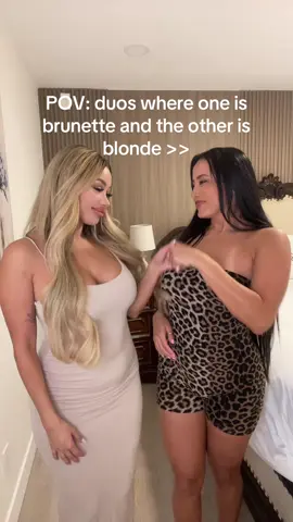 Blondes and brunette friendships are the best duos! Let’s see your bestie ⬇️ #blonde #brunette #friendgoals @Jay Jay 
