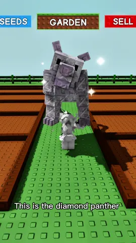 This is the diamond panther in grow a garden #growagarden #robloxfyp #roblox #growagardenroblox 