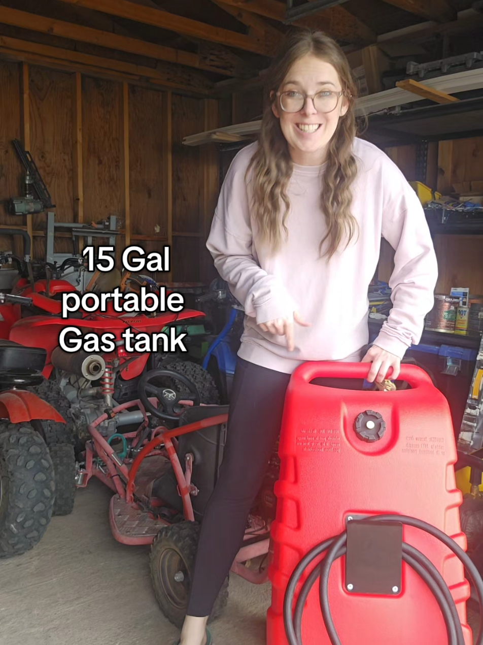 This portable 15-gallon tank makes fueling fast, easy, and mess-free. The ultimate practical gift he’ll actually use (and brag about). #GiftForHim #PortableGasTank #GarageEssentials #PracticalGifts #tiktokmademebuyit 