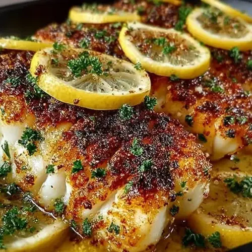 🍋 Lemon Fish Fillets Recipe Ingredients Fish fillets (boneless): 500 g (use snapper, cod, tilapia, or any white fish) Lemon: 2 tablespoons juice + 1 teaspoon zest Garlic: 3 cloves, finely chopped Butter: 2 tablespoons Olive oil: 1 tablespoon Salt: ½ teaspoon (adjust to taste) Black pepper: ½ teaspoon Red chili flakes (optional): ¼ teaspoon Fresh coriander or parsley: 1 tablespoon, chopped Instructions 1. Season the Fish Pat the fillets dry. Sprinkle salt, pepper, and chili flakes on both sides. Add lemon zest on top for extra aroma. 2. Pan-Fry the Fish Heat olive oil + 1 tbsp butter in a pan. Place fish fillets and cook: 3–4 minutes per side (until golden and flaky). Remove fish and set aside. 3. Make the Lemon Butter Sauce In the same pan: Add remaining 1 tbsp butter. Add garlic and sauté for 30 seconds. Add lemon juice. Let it bubble for 20–30 seconds to slightly thicken. 4. Combine Pour the lemon butter sauce over the cooked fish. Garnish with fresh coriander/parsley. Serving Suggestions Serve with: Steamed rice or garlic rice Mashed potatoes Sautéed vegetables Salad