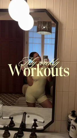 Weekly workouts 💛