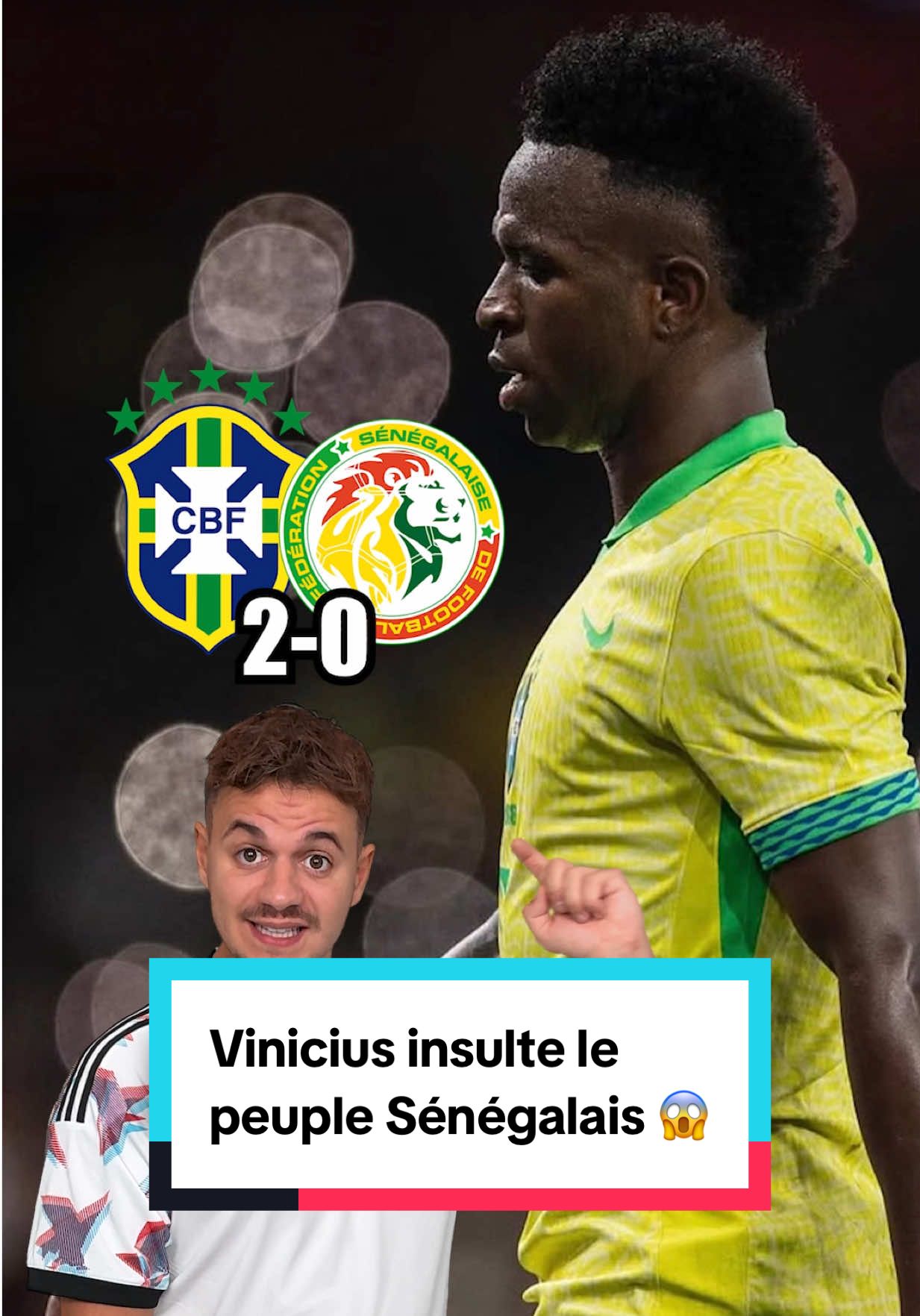 Vinicius insulte le peuple Sénégalais 😱 #vinicius #brasil #senegal #koulibaly #sportstiktok 