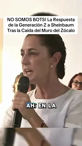 NO SOMOS BOTS! La Respuesta de la Generación Z a Sheinbaum Tras la Caída del Muro del Zócalo #NoSomosBots #MarchaZ #ClaudiaSheinbaum #Zocalo #ProtestaMexico