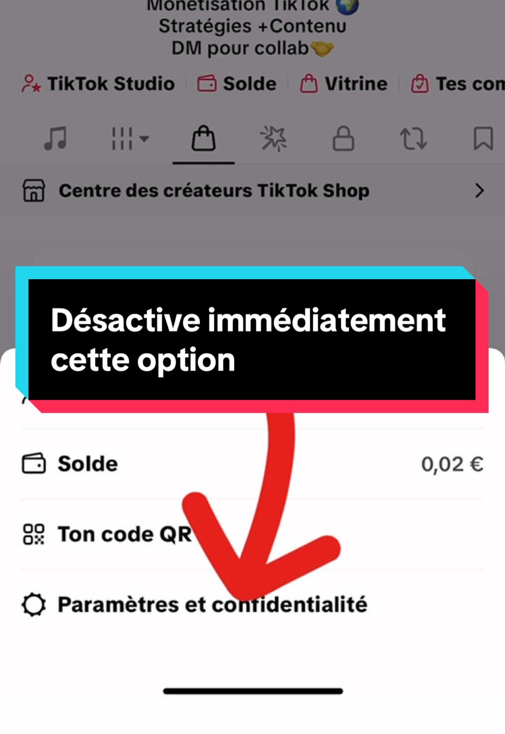Désactive immédiatement ses options pour débloquer ta visibilité #Visibility #astuce #algorithme #TikTokGrowth #virale 