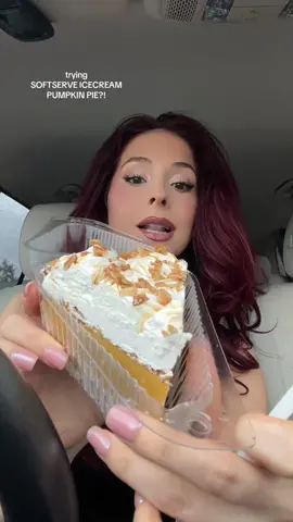I usually don’t even like pumpkin pie but THIS SLAPS @Magpies Softserve 