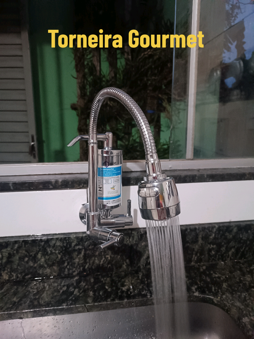 Torneira de Parede  para Cozinha Gourmet Filtro com Duplo Jato #torneiragourmet #torneiradeparede #torneiracomfiltro #TikTokShop1111 #TikTokShopBlackFridayBR 