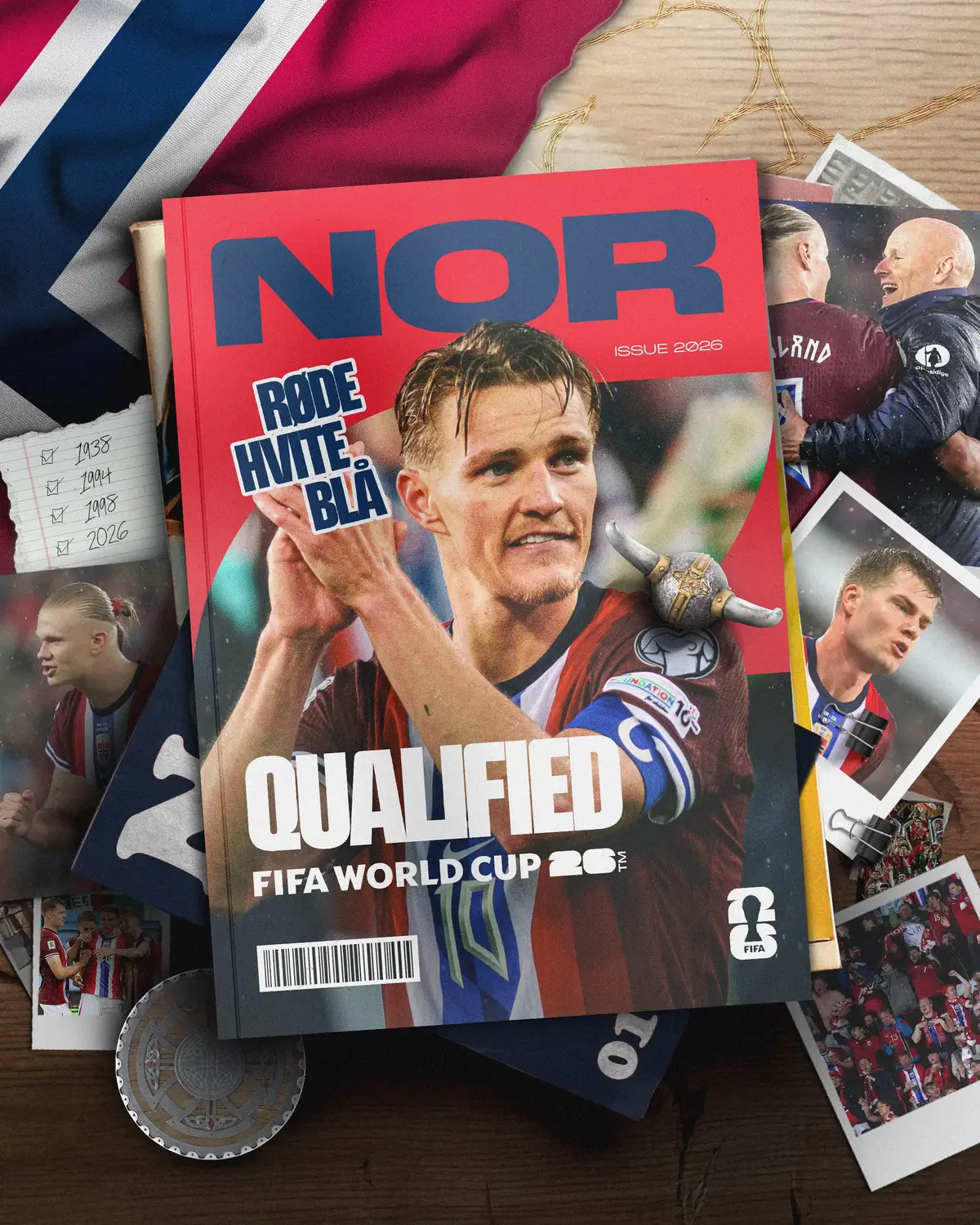 Norway have qualified for their first #FIFAWorldCup since 1998! 🇳🇴 #WeAre26 