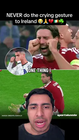 Ronaldo and Dominik Szoboszlai both did the crying gesture to Ireland and they both ended up losing😭 Portugal vs Ireland🔥 Hungary vs Ireland🥶 #ireland #ronaldo #worldcup #Soccer #SportsCommentaryTikTokContest