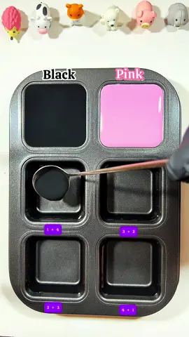 Mix 2 colors Black and Pink and it's amazing#colormix #colomixing #colors #asmr #colorful 