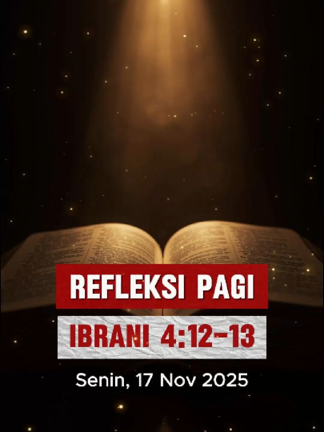 Firman Tuhan, Membedah dan Mengubah dari Dalam
 Ibrani 4:12-13 #alkitab #kristen #injil #renungan #renungankristen #jesuslovesyou #saatteduh #refleksialkitab #renunganhariankristen #saatteduhkristen #firmantuhan #firmantuhanhariini #bang-el #refleksipagi