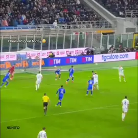 Haaland goal today vs Italy 💀#haaland #goal #today #italy #norway 