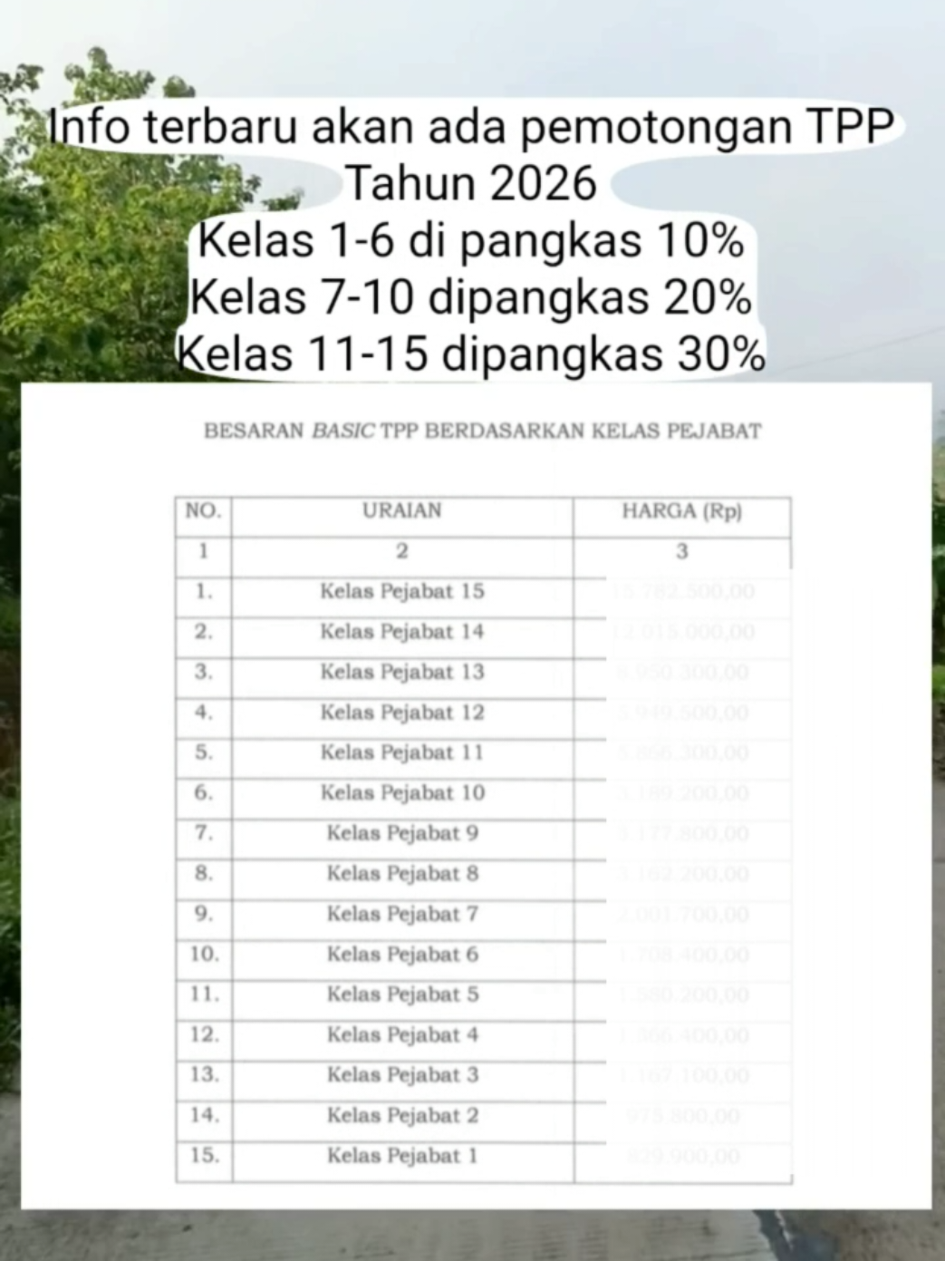 Info terbaru akan ada pemotongan TPP Daerah Tahun 2026 Karena Transfer ke daerah berkurang #tpp #gaji #pppk #pns 