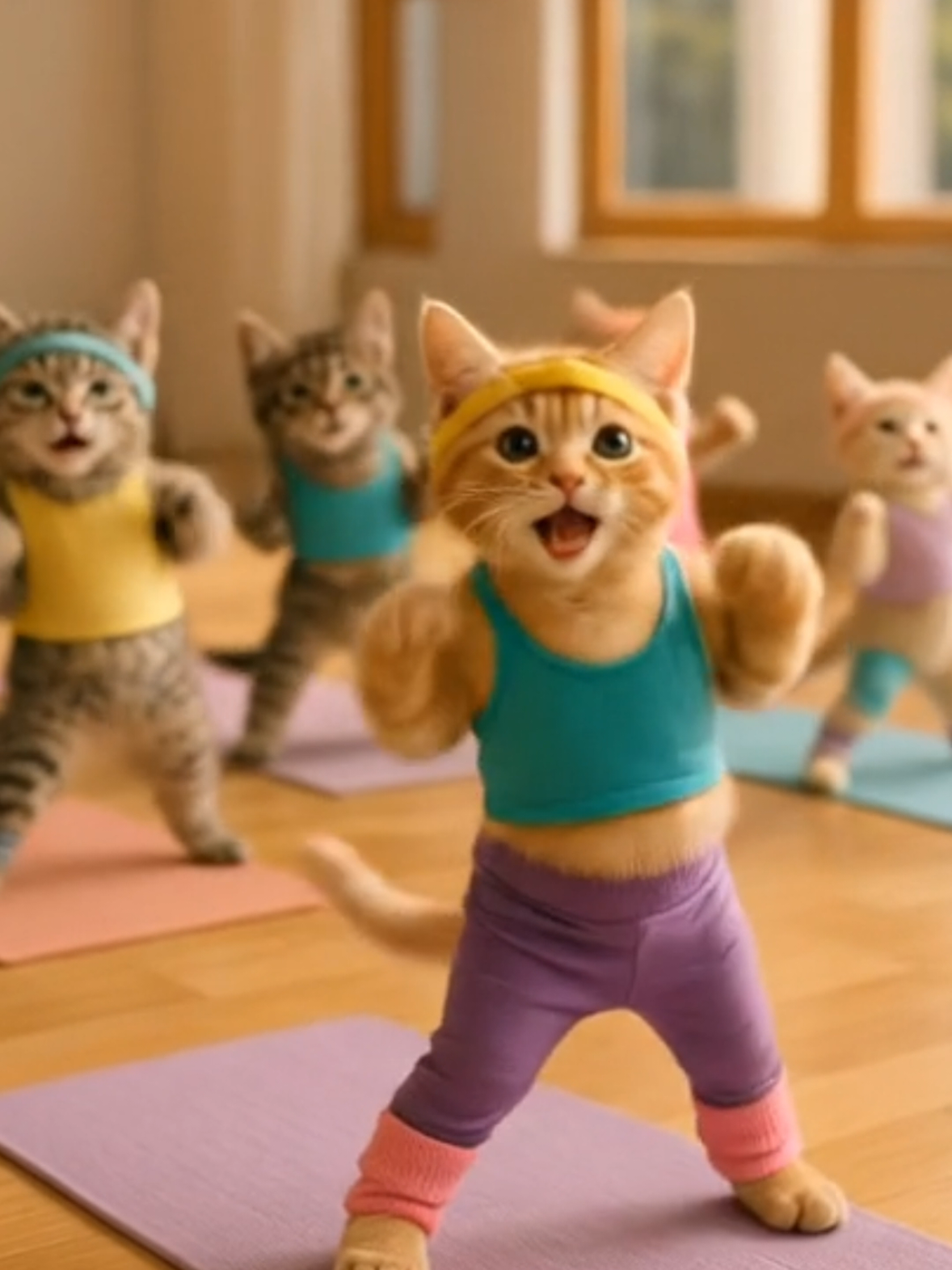 The Cutest Yoga Class Ever ?  #dancetrends2025, #tiktokdances, #viralvideos, #dancechallenge  , #creatorsearchinsights 