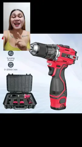 Mitsushi 16.8V cordless drill/driver set with lighting and can be used as a hammer includes 2 batteries and 1 charger. grabe ang ganda nito kaya order na. #drill #cordlessdrill #tools #mitsushi #fyp 