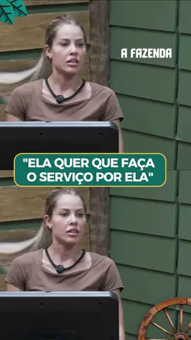 DISCORDÂNCIA NO GRUPO 👀 | Duda (@dudawendling) contou para Saory (@saorycardoso) que Rayane (@rayfigliuzzi) sugeriu uma “trégua” durante uma conversa que tiveram. A dentista discordou das informações e opiniões da atriz e soltou o verbo contra o comportamento da rival. 🗣️ Acesse RecordPlus.com para assistir à transmissão 24 horas de #AFazenda com seis sinais exclusivos 🔥