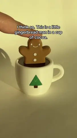 dunk this lil gingerbread man into a cup of hot chocolate!!! (aka the cutest fidget clicker) 