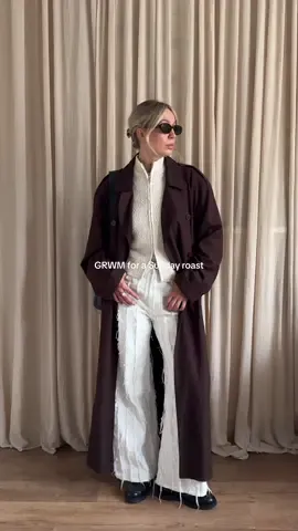 Easy trench coat styling 🤎🐻 #ebayfinds #vintagefinds #trenchcoat #trenchcoatoutfit #viral 