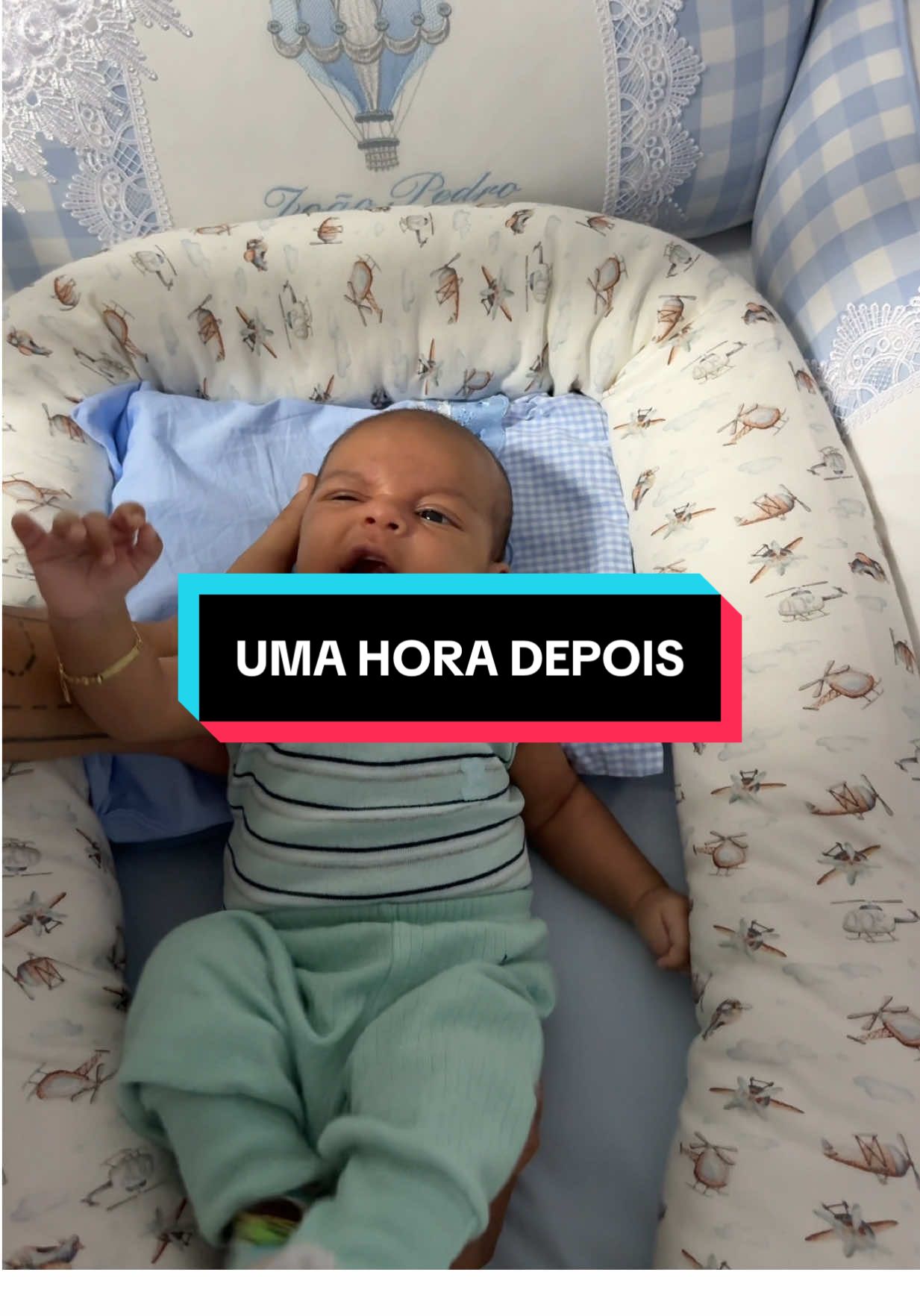 Quando finalmente vou colocar ele no berço… 