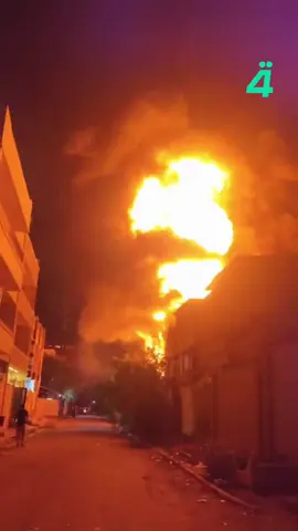 اندلاع حريق كبير في محال تجارية بمنطقة الطالبية بالعاصمة بغداد ‫#الرابعةTV‬ 