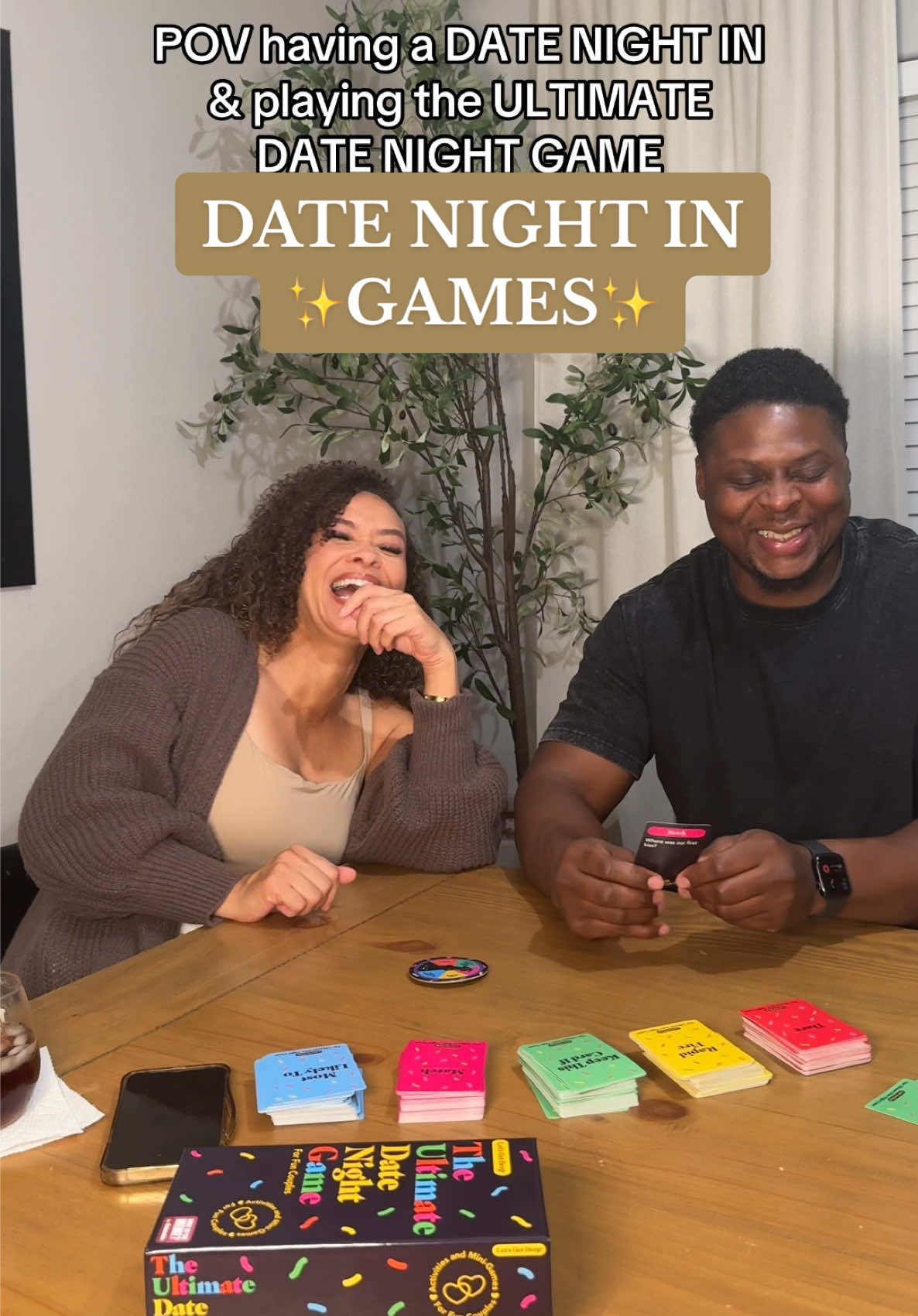 DATE NIGHT IN 💕 The Ultimate Date Night game was sooo fun 😂💕 #datenight #dateideas #datenightinspo #datenightathome #tiktokshopcreatorpicks 