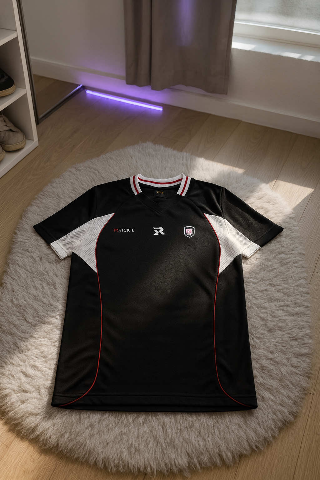 Áo Thun Thể Thao Ricxie Thêu Mè Phối Lưới - Áo Unisex Nam Nữ #aothun #aophong #unisex #áo #viral 