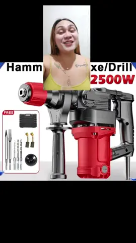 Reaim rotary hammer drill demolition hammer/chipping gun 2500w/220V heavy duty. grabe ang ganda nito kaya order na. #rotaryhammerdrill #hammerdrill #demolitionhammer #mitsushi #fyp 