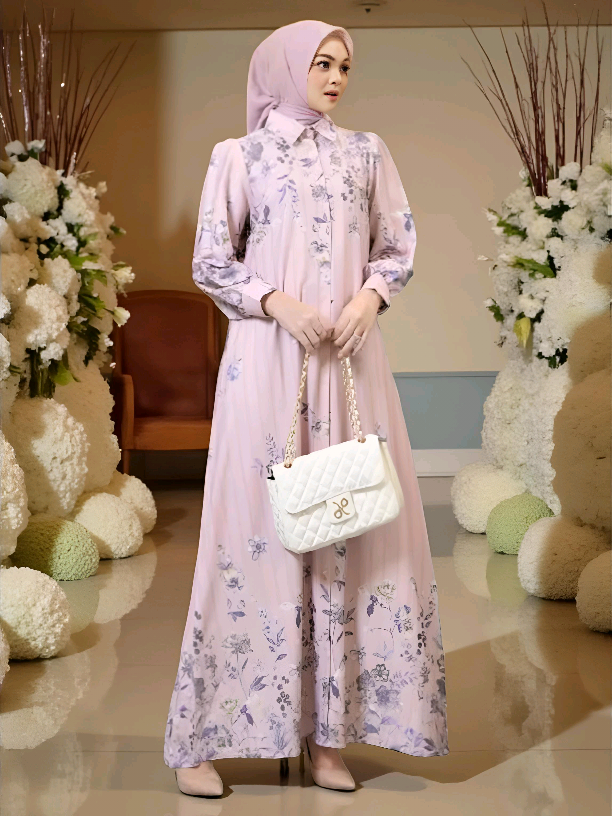 DYN Clothingline Poshie Dress | Gamis Muslimah Adem | Gamis Busui | Gamis Wanita Murah | Gamis Motif Bunga#dress#gamismuslimah#gamiswanita#gamismotif#asiaofficialstore 