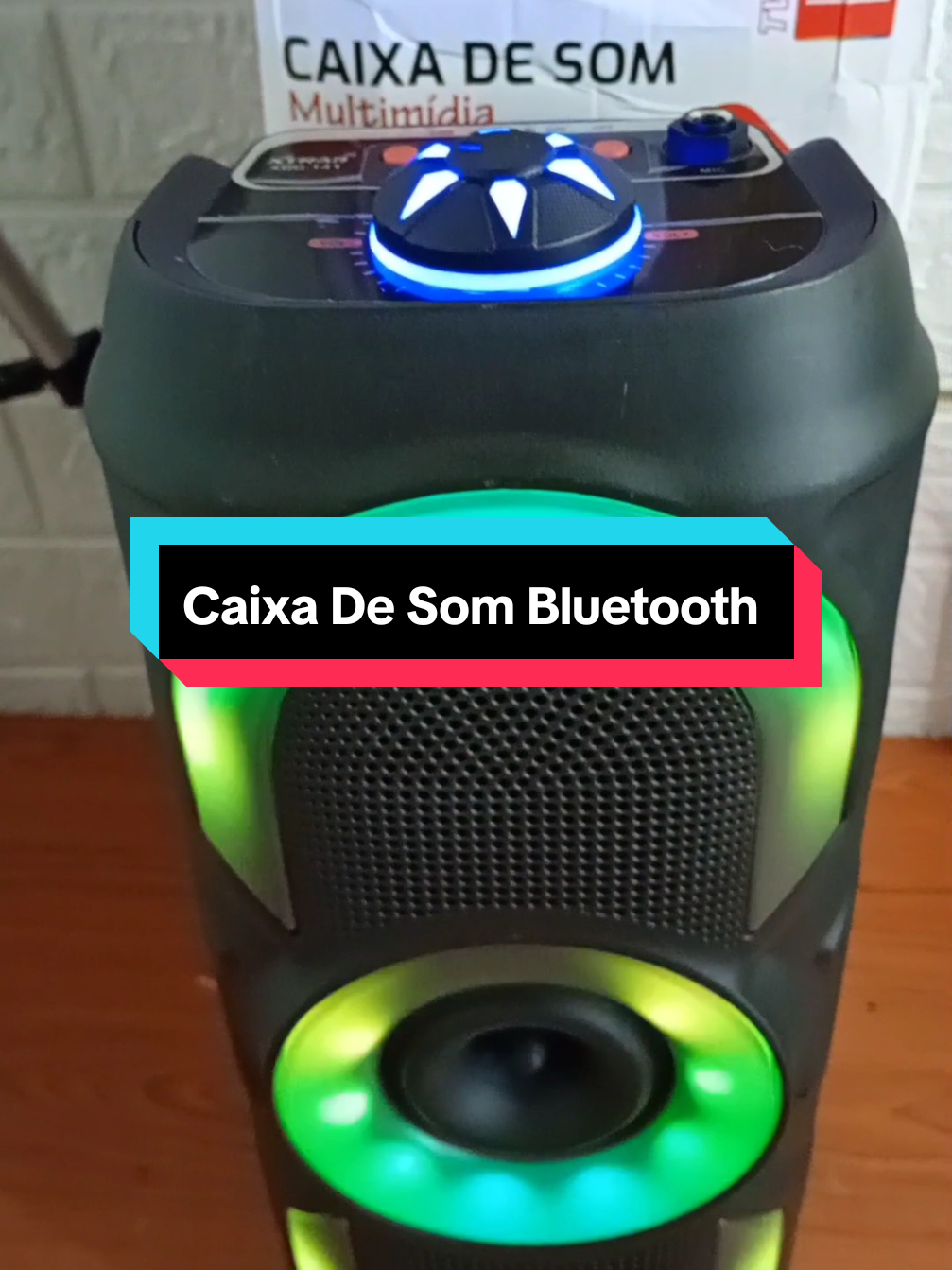 Caixa De Som Bluetooth Portátil Estéreo TWS Luz RGB FM USB #tiktokshopblackfridaybr #tiktokshop #caixadesombluetooth #caixadesomportatil #sombluetooth 