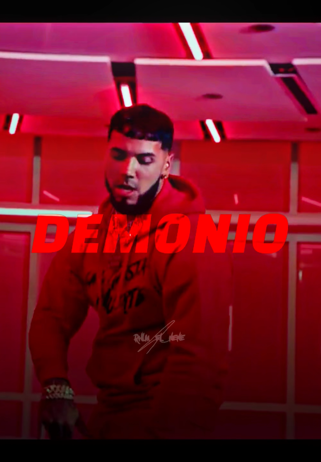 TU ERE UNA DIABLA Y YO SOY UN DEMONIO👹😈🎵 #anuelaa #realhastalamuerte #anuel #rhlm #lyricsvideo 